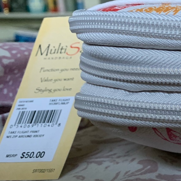 MultiSac North South Mini Zip Around Crossbody Bag - Picture 8 of 9